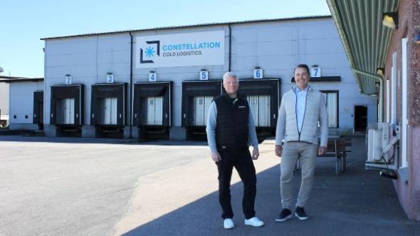 SafeTeams brandlarmsprojekt&ouml;r tillsammans med vd p&aring; Constellation Cold Logistics Sweden.