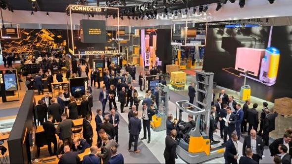 Jungheinrich p&aring; LogiMAT 2026, visar upp nyheter inom automatisering och truckar.