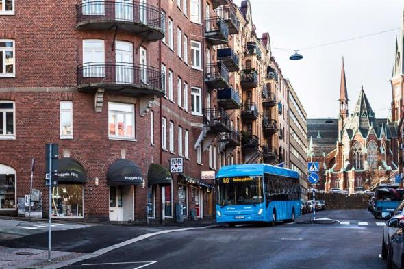 Elbuss på linje 60 i Göteborg.