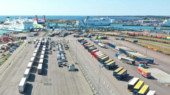 Godsflödena ökade under 2021 i Trelleborgs Hamn.
