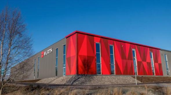 W&uuml;rth Svenska AB:s nya lagerutbyggnad