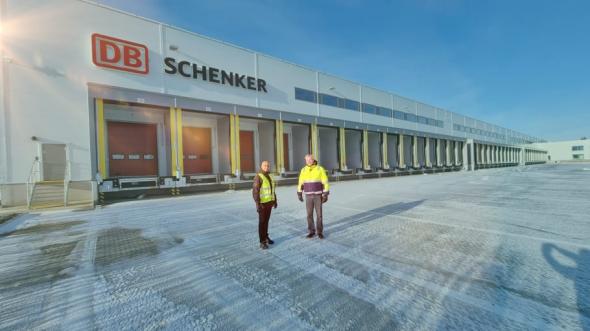 DB Schenkers nya terminal i Södertälje är sammanlagt 17 200 m2. \